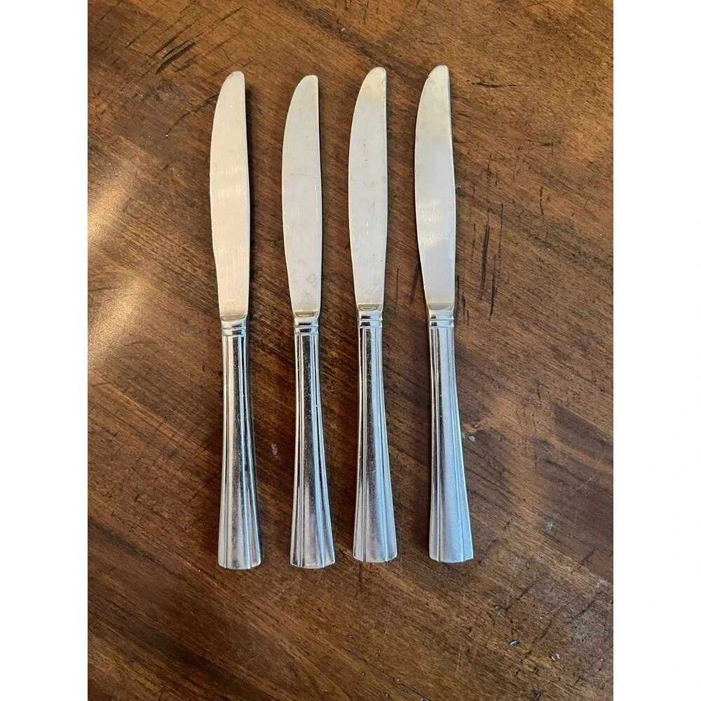 Cuisinart Flatware Cutlery Shiny Geo Patten 18 / 10 Stainless Dinnerware